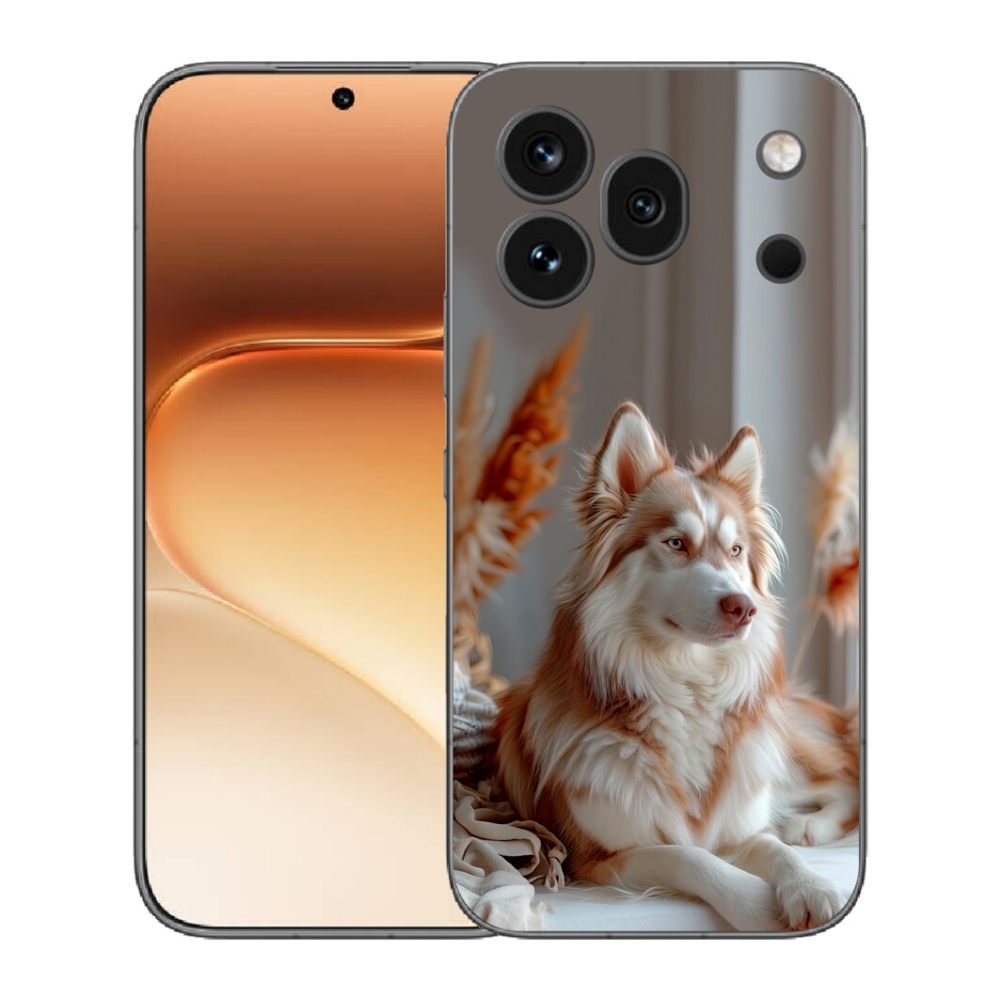Gelový kryt mmCase na Honor 600 Pro - klidný sibiřský husky