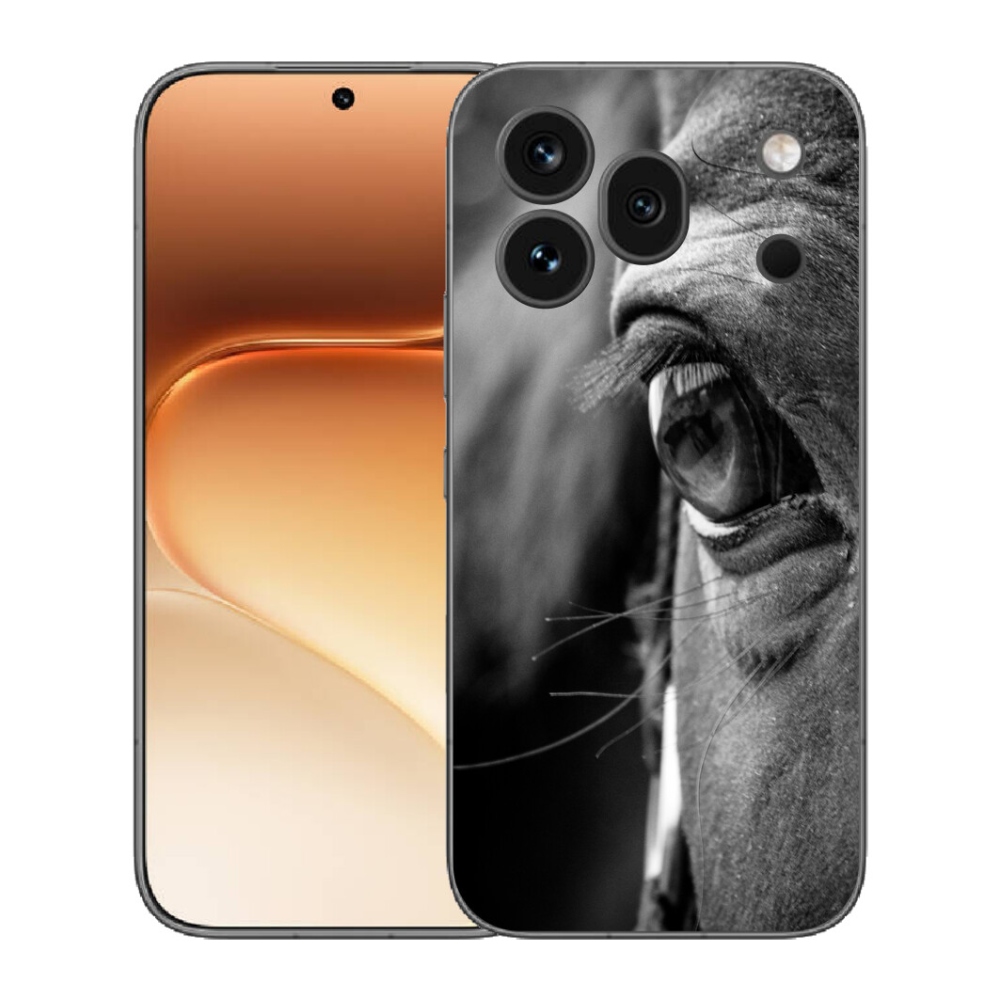 Gelový kryt mmCase na Honor 600 Pro - koňský pohled