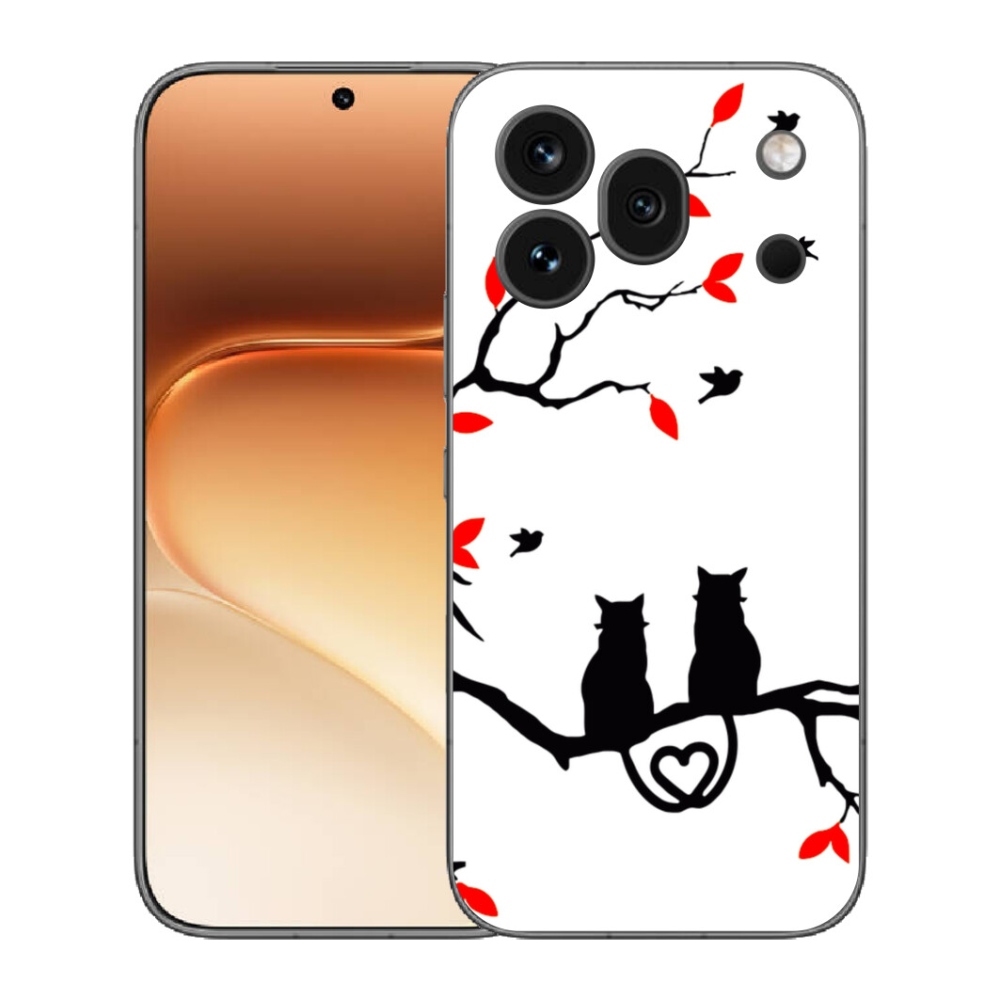 Gelový kryt mmCase na Honor 600 Pro - kočičí láska