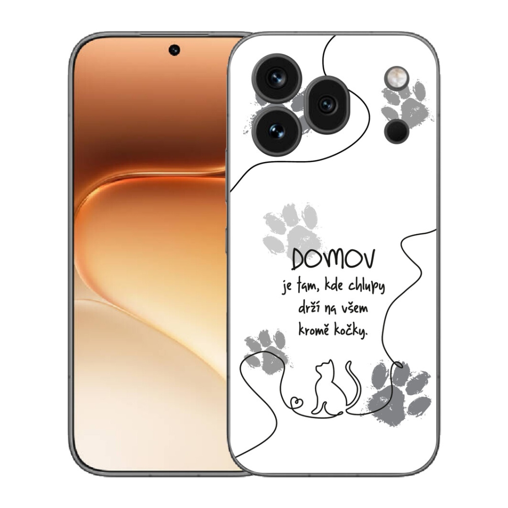 Gelový kryt mmCase na Honor 600 Pro - kočičí motiv bílé pozadí