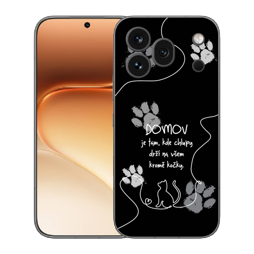 Gelový kryt mmCase na Honor 600 Pro - kočičí motiv černé pozadí