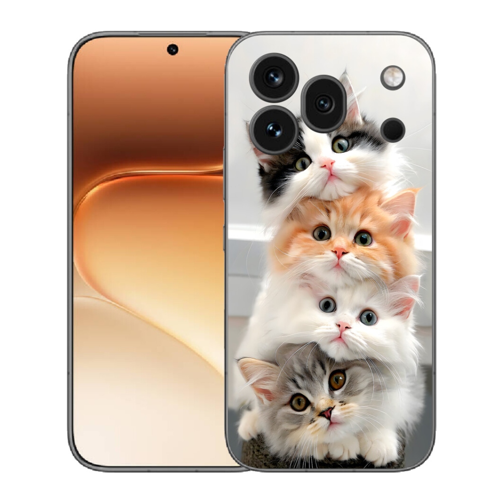 Gelový kryt mmCase na Honor 600 Pro - kočičí parta