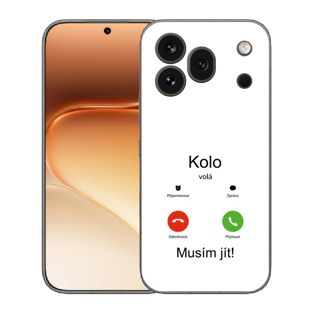 Gelový kryt mmCase na Honor 600 Pro - kolo volá bílé pozadí