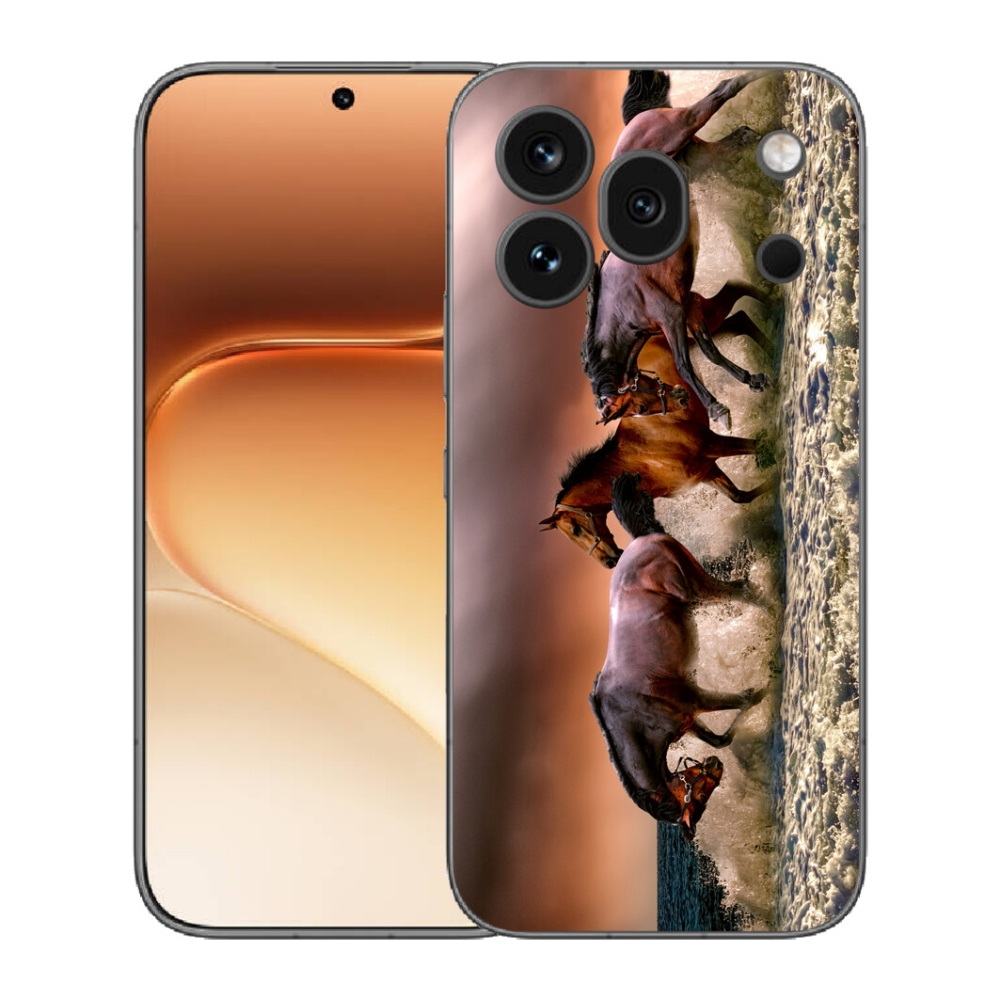 Gelový kryt mmCase na Honor 600 Pro - koně 1