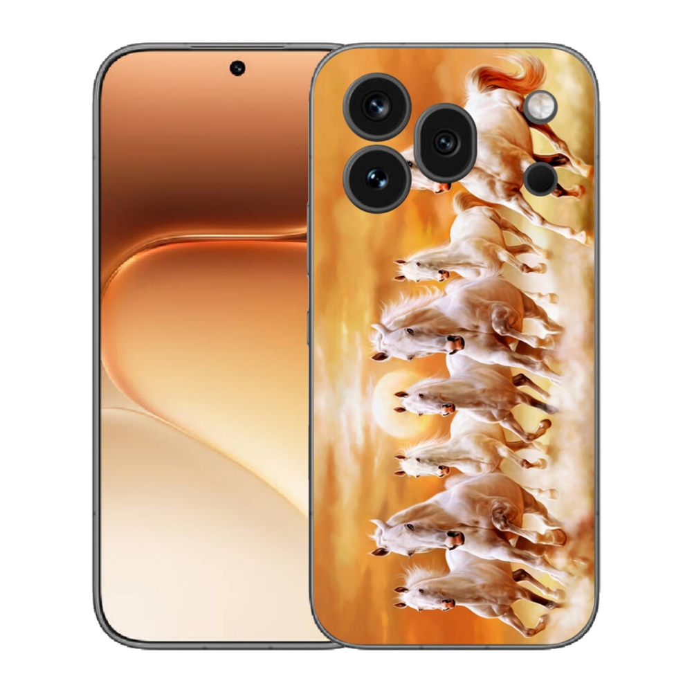 Gelový kryt mmCase na Honor 600 Pro - koně 2