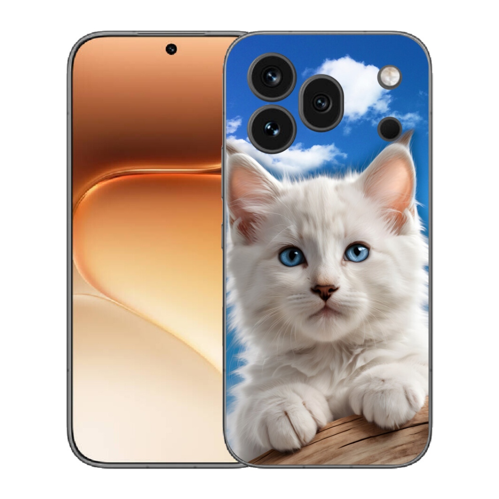 Gelový kryt mmCase na Honor 600 Pro - kotě a oblaka