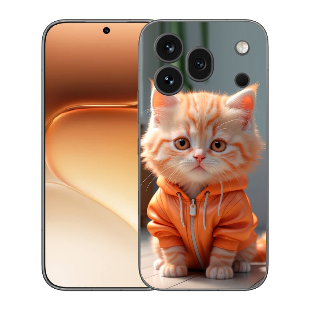 Gelový kryt mmCase na Honor 600 Pro - kotě v mikině