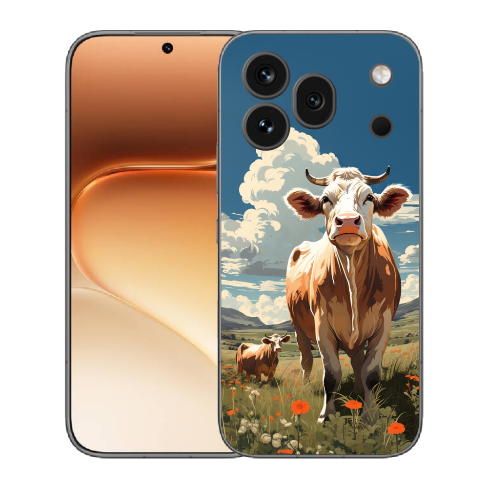 Gelový kryt mmCase na Honor 600 Pro - krávy na louce