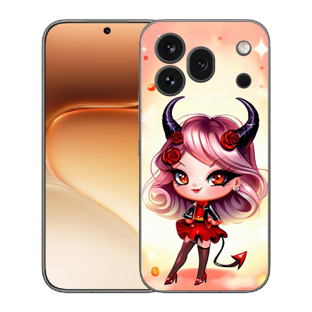Gelový kryt mmCase na Honor 600 Pro - kreslená čertice