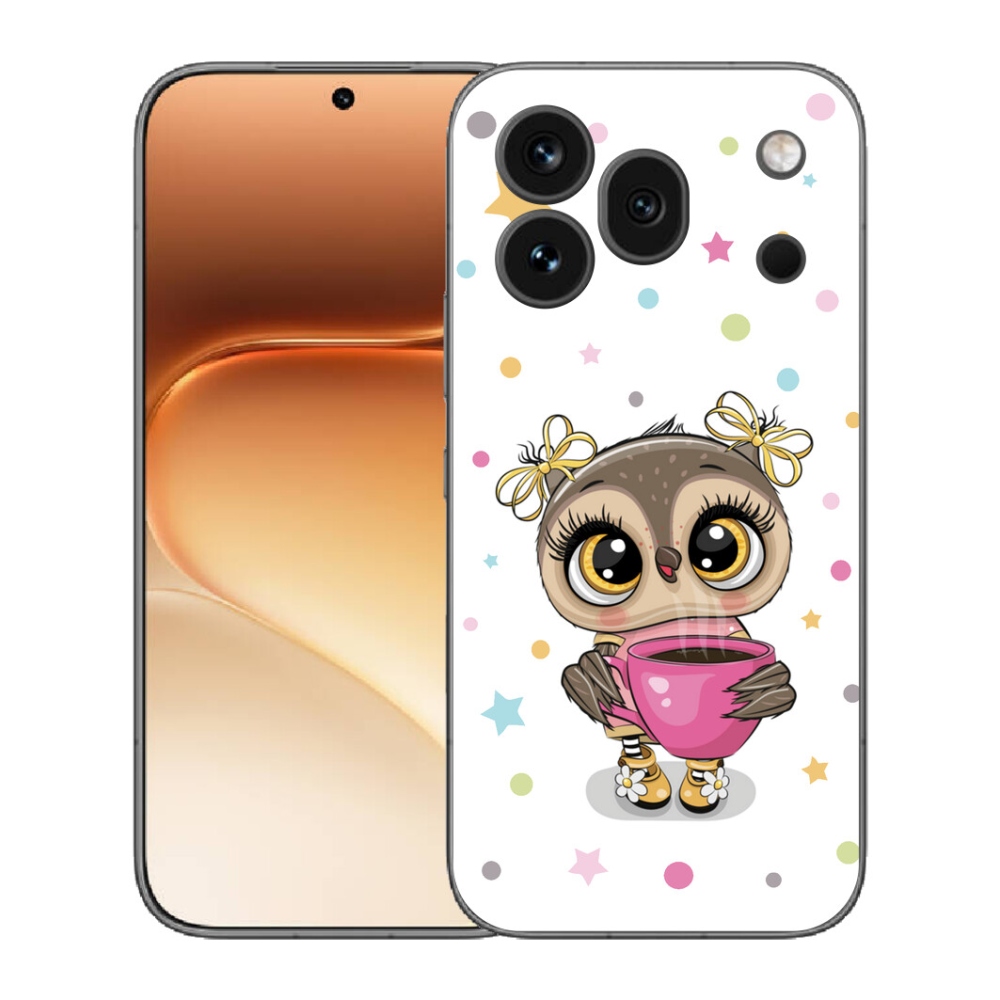 Gelový kryt mmCase na Honor 600 Pro - kreslená sovička
