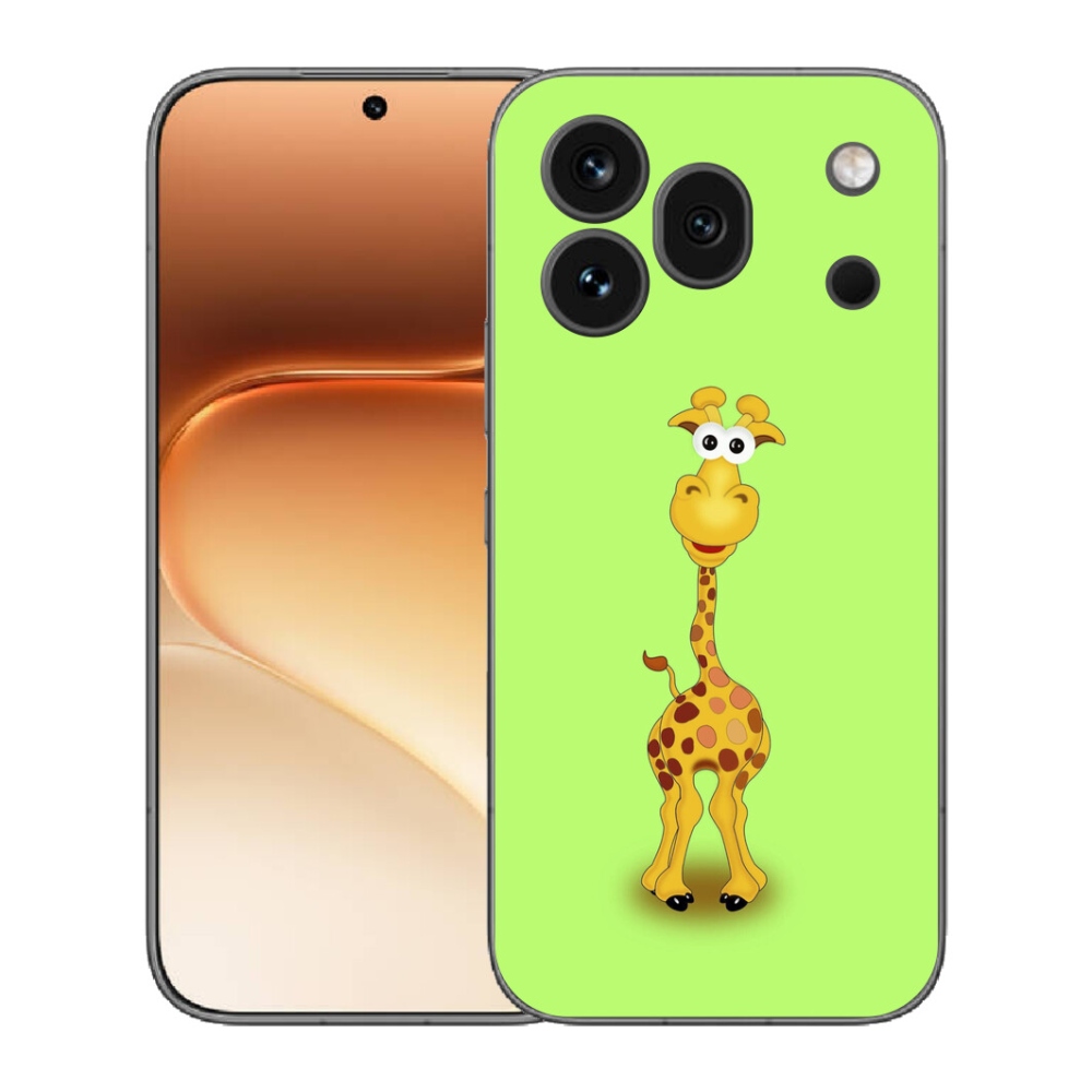 Gelový kryt mmCase na Honor 600 Pro - kreslená žirafa
