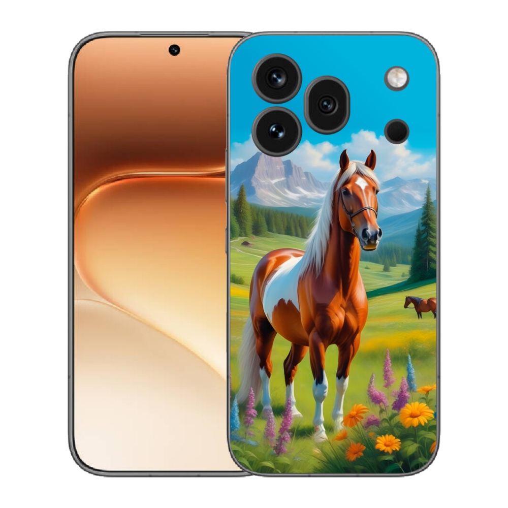 Gelový kryt mmCase na Honor 600 Pro - kůň na louce
