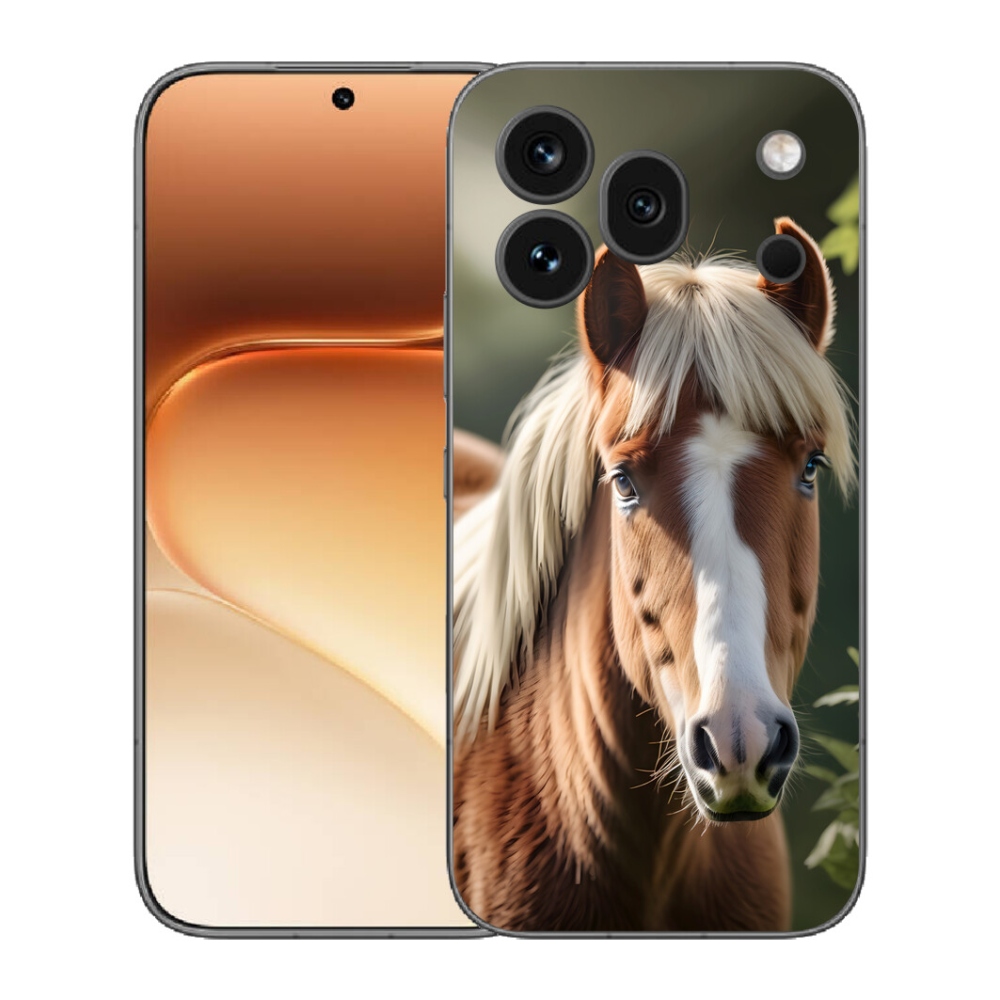 Gelový kryt mmCase na Honor 600 Pro - kůň se světlou hřívou