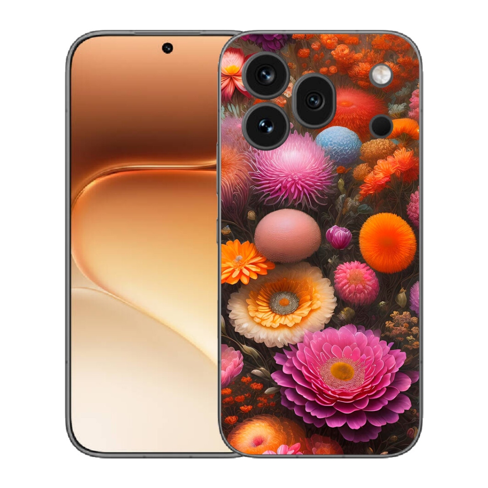 Gelový kryt mmCase na Honor 600 Pro - květinová kompozice