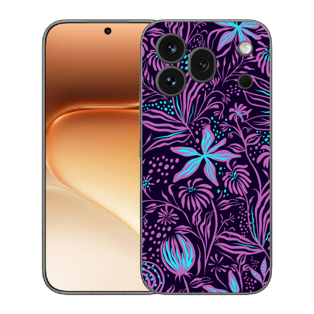 Gelový kryt mmCase na Honor 600 Pro - květiny 2