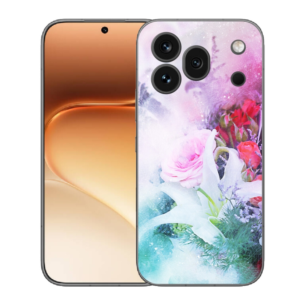 Gelový kryt mmCase na Honor 600 Pro - květiny 4