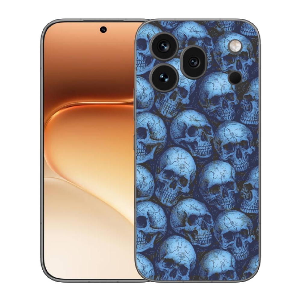 Gelový kryt mmCase na Honor 600 Pro - lebky