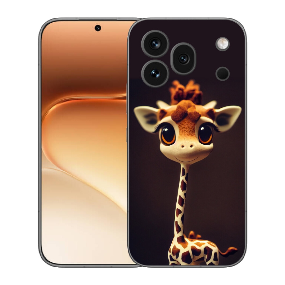 Gelový kryt mmCase na Honor 600 Pro - malá žirafa