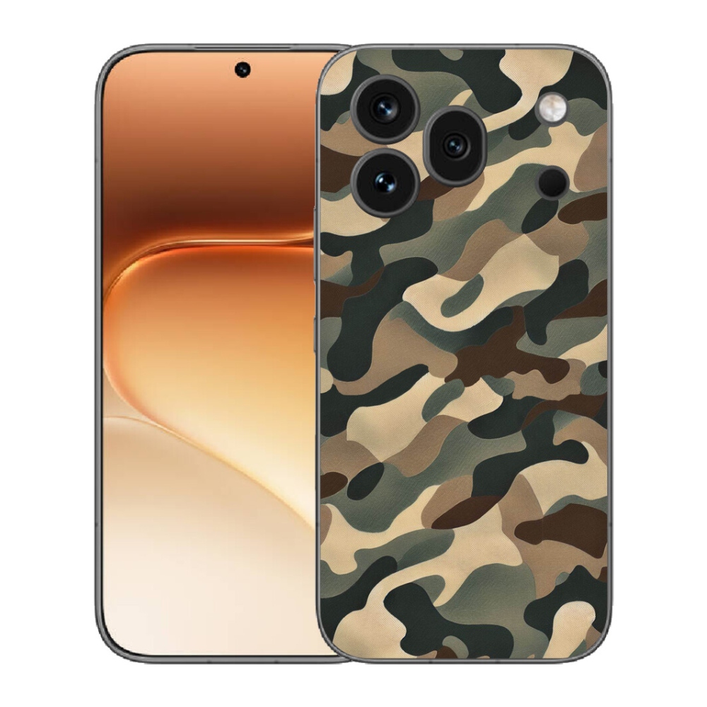 Gelový kryt mmCase na Honor 600 Pro - maskáčový vzor 11