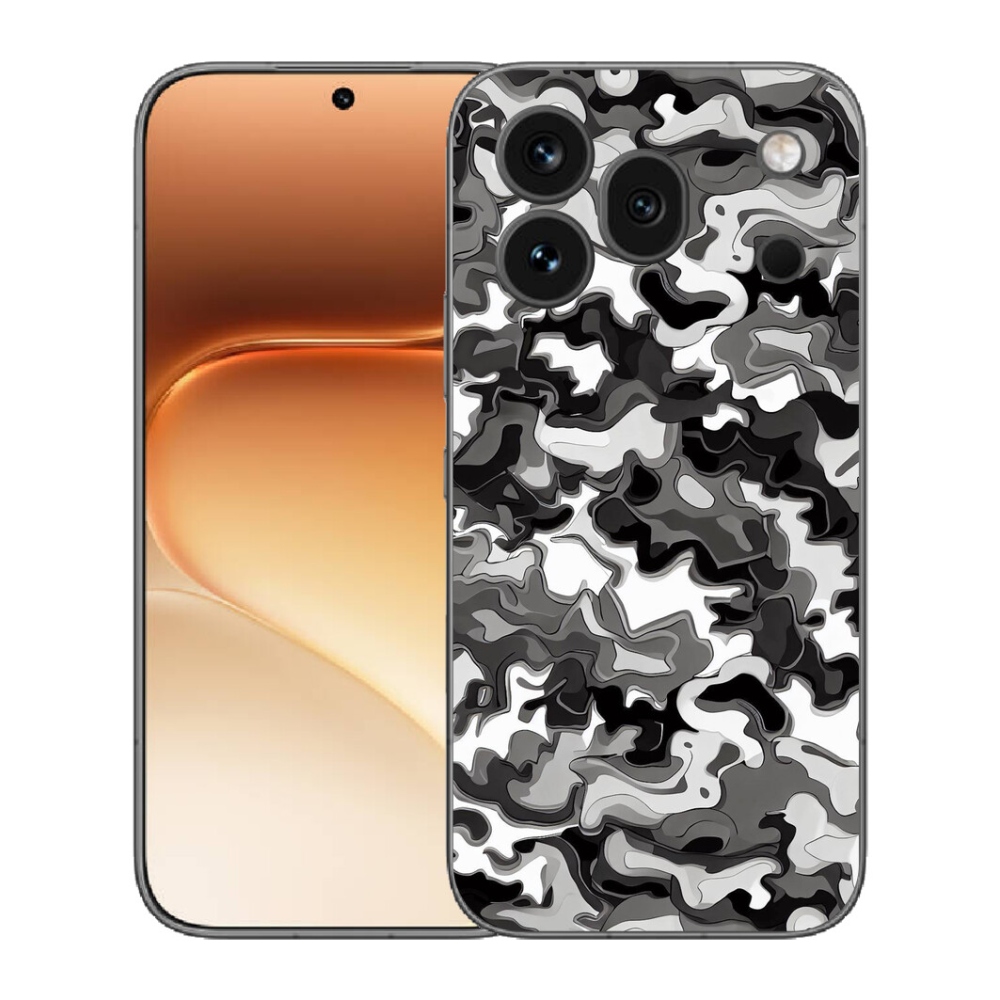 Gelový kryt mmCase na Honor 600 Pro - maskáčový vzor 3