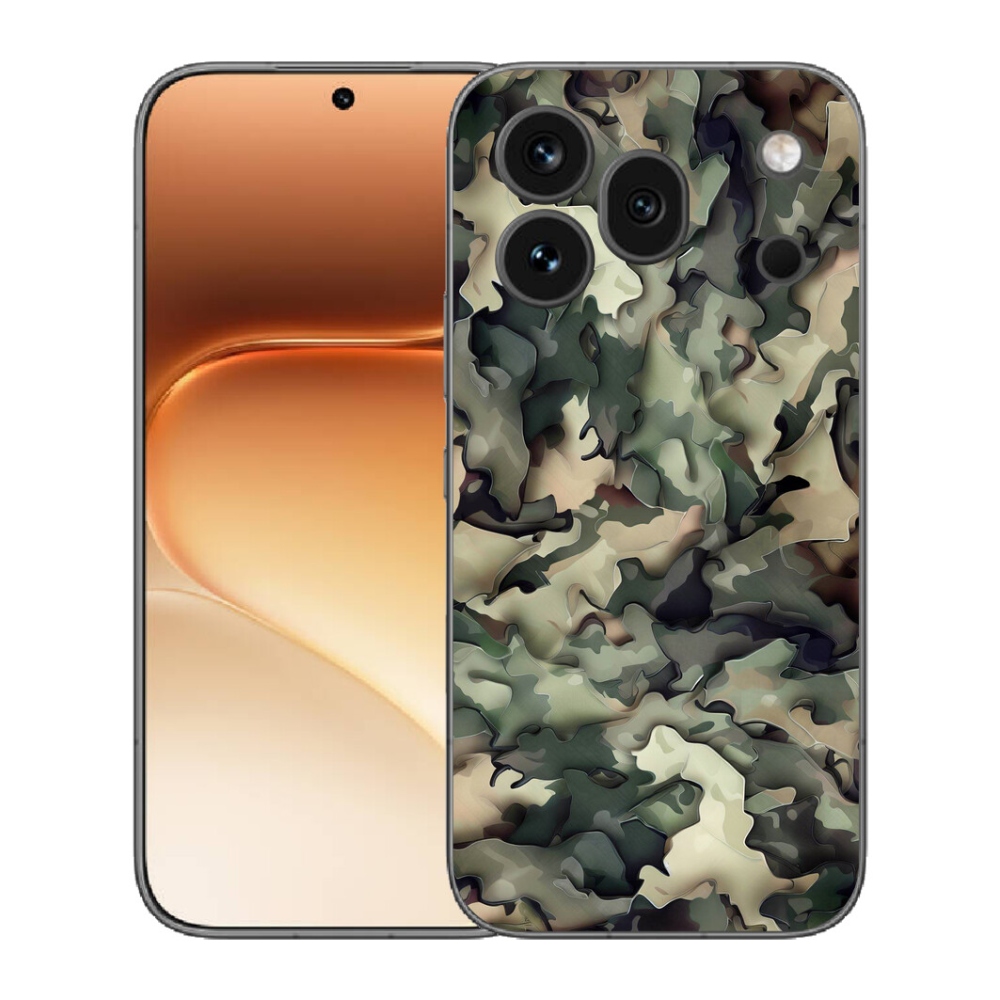 Gelový kryt mmCase na Honor 600 Pro - maskáčový vzor 9