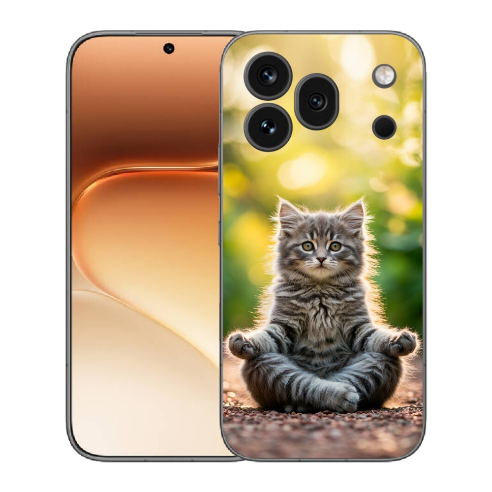 Gelový kryt mmCase na Honor 600 Pro - meditující kotě