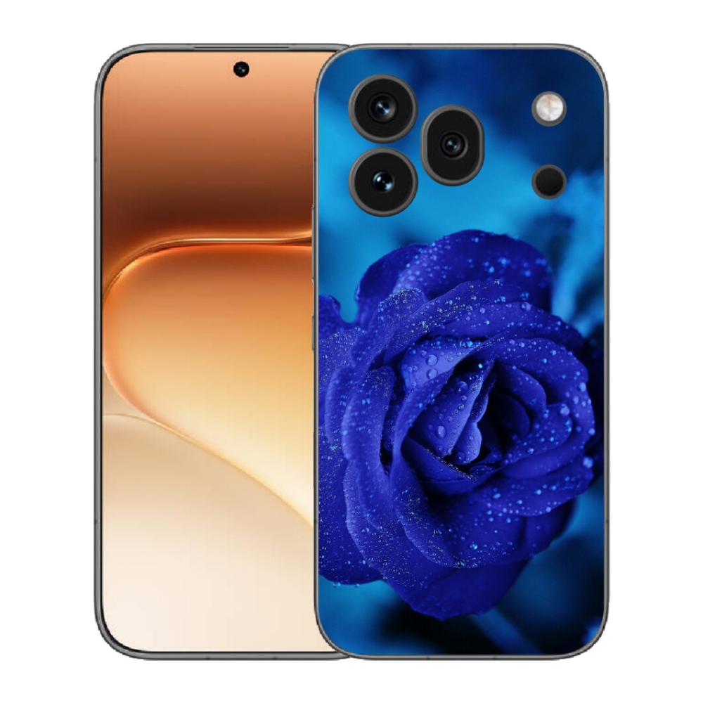 Gelový kryt mmCase na Honor 600 Pro - modrá růže