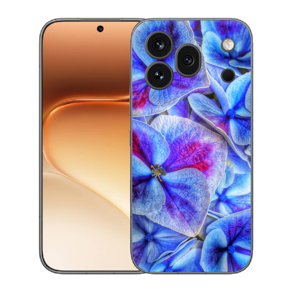 Gelový kryt mmCase na Honor 600 Pro - modré květy 1