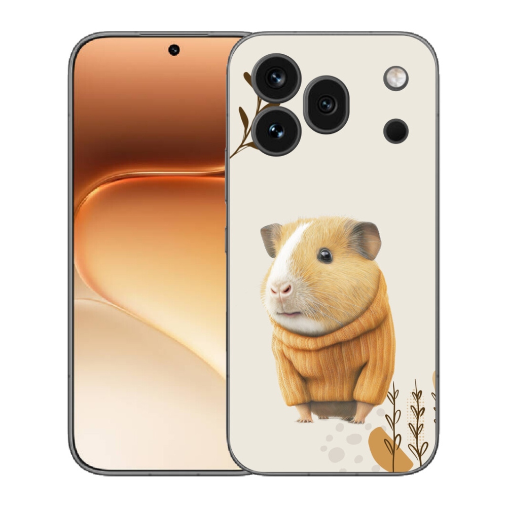 Gelový kryt mmCase na Honor 600 Pro - morče ve svetru