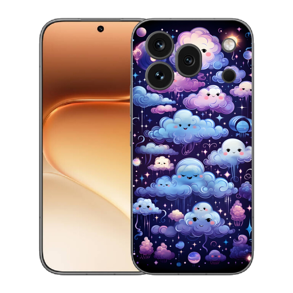 Gelový kryt mmCase na Honor 600 Pro - mráčky