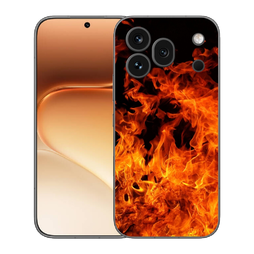 Gelový kryt mmCase na Honor 600 Pro - muzikant a oheň