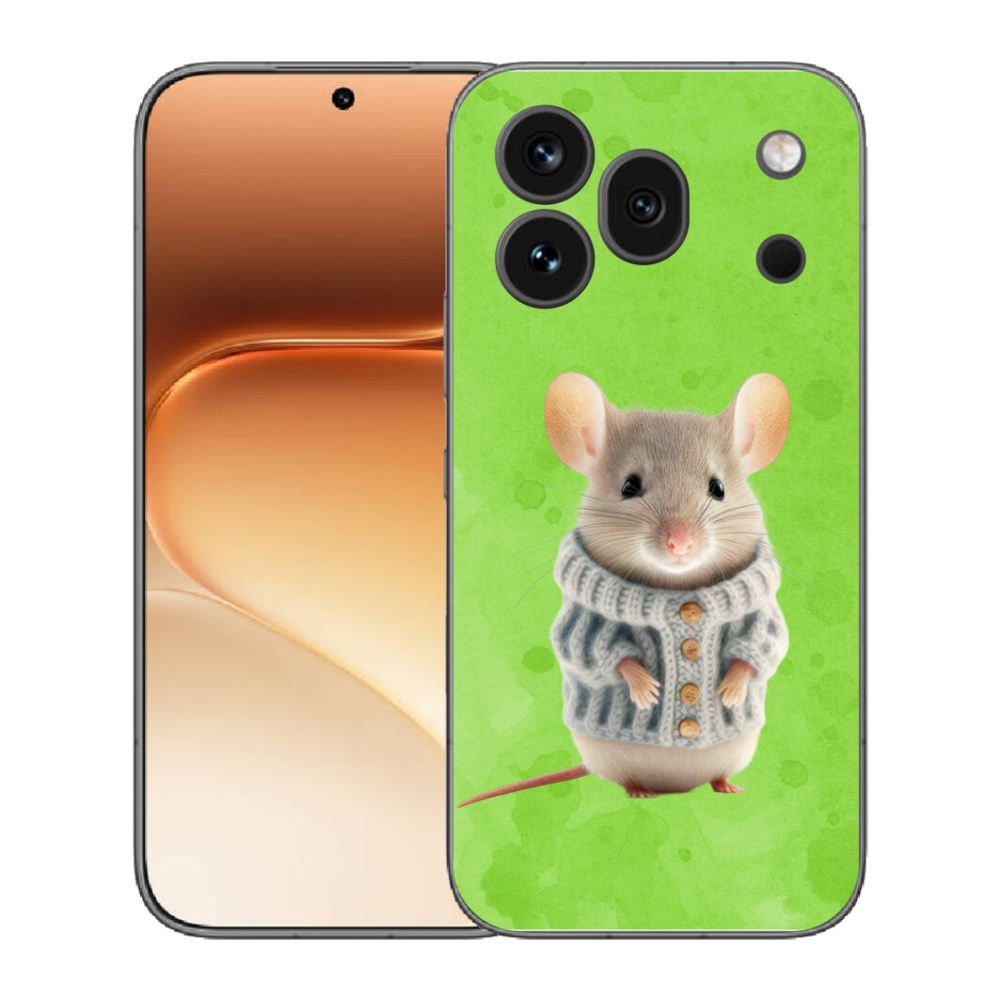 Gelový kryt mmCase na Honor 600 Pro - myška ve svetru