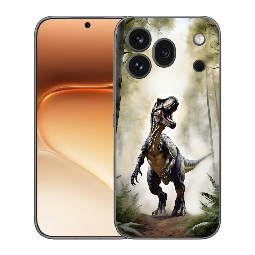 Gelový kryt mmCase na Honor 600 Pro - naštvaný T-Rex