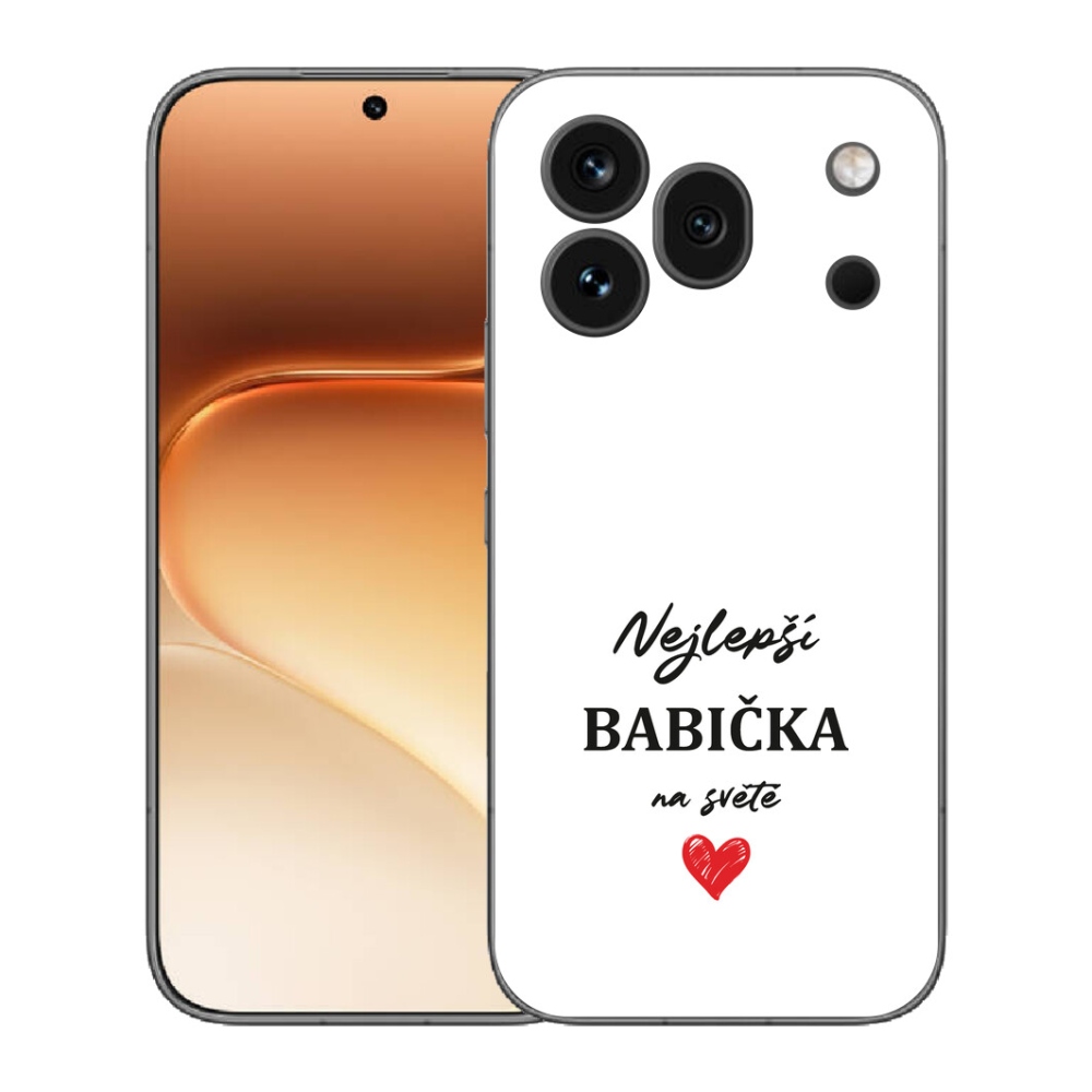 Gelový kryt mmCase na Honor 600 Pro - nejlepší babička 1 bílé pozadí