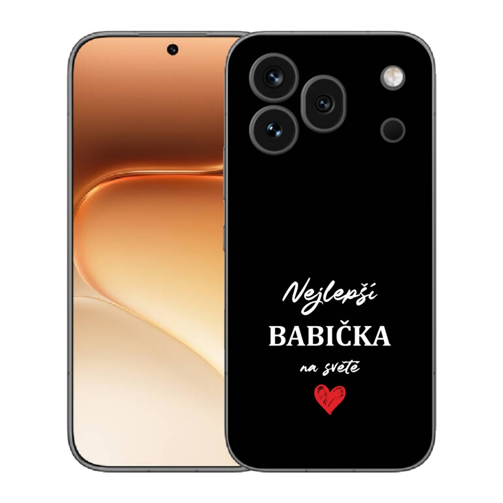 Gelový kryt mmCase na Honor 600 Pro - nejlepší babička 1 černé pozadí
