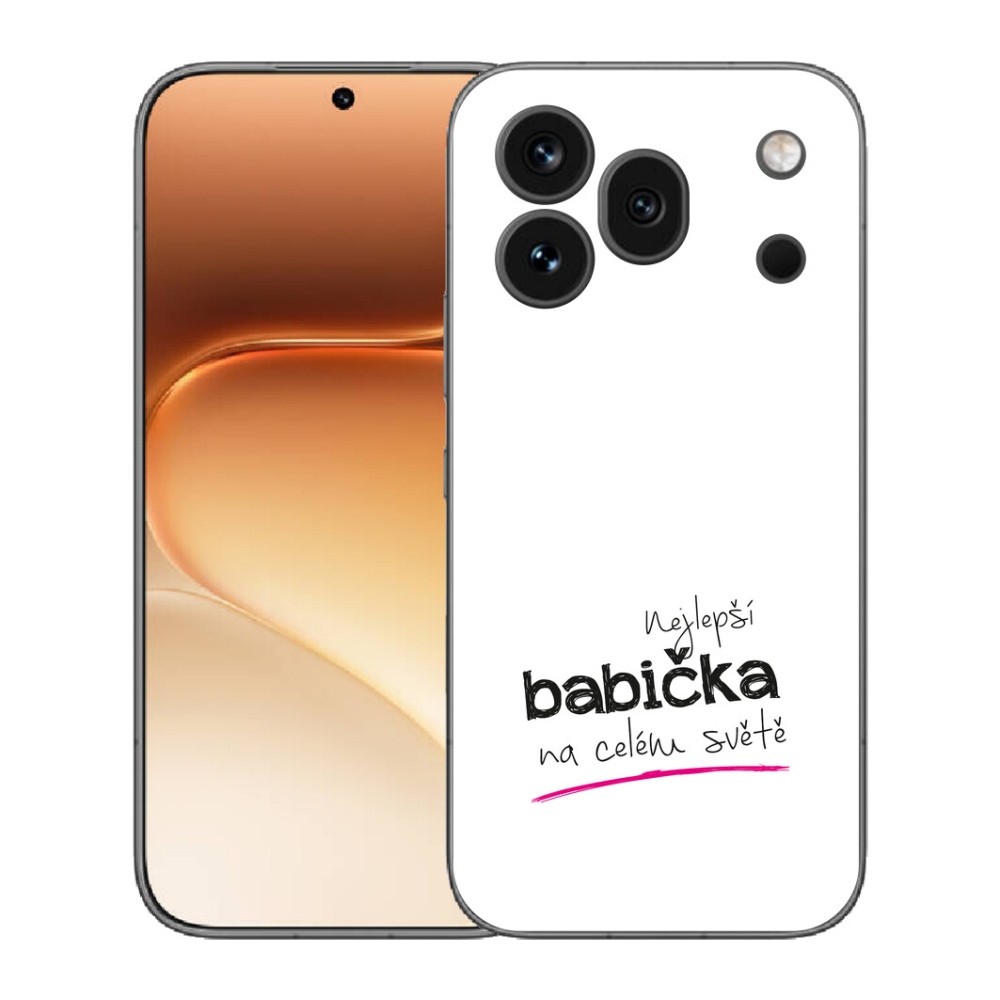 Gelový kryt mmCase na Honor 600 Pro - nejlepší babička 4 bílé pozadí