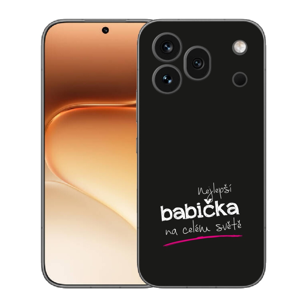 Gelový kryt mmCase na Honor 600 Pro - nejlepší babička 4 černé pozadí