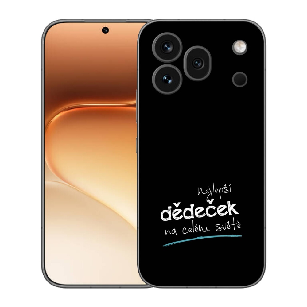 Gelový kryt mmCase na Honor 600 Pro - nejlepší dědeček 3 černé pozadí