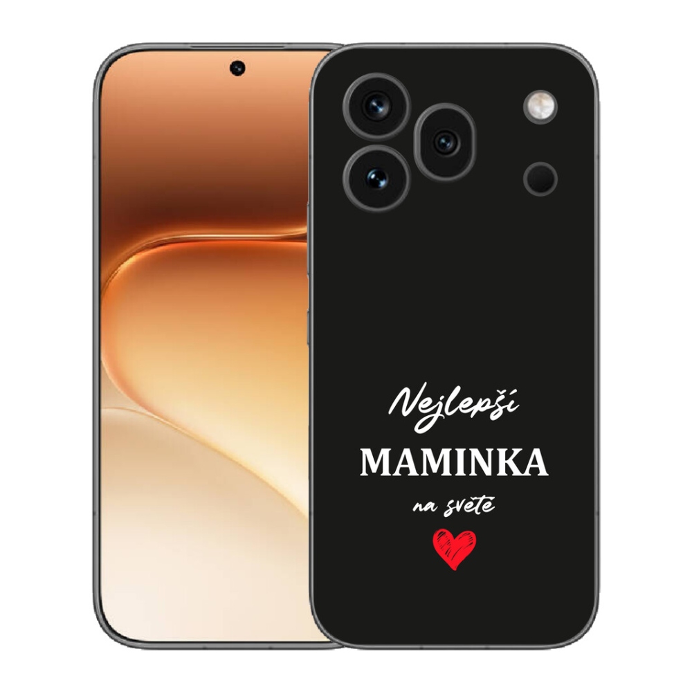 Gelový kryt mmCase na Honor 600 Pro - nejlepší maminka 1 černé pozadí
