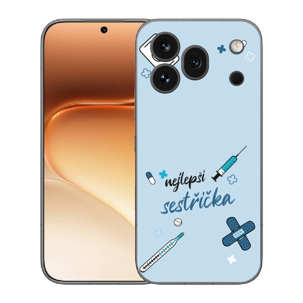 Gelový kryt mmCase na Honor 600 Pro - nejlepší sestřička modré pozadí