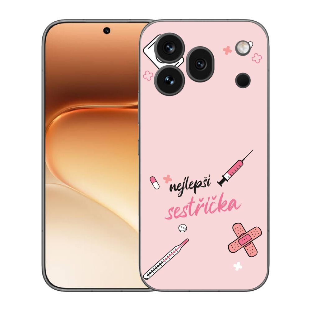 Gelový kryt mmCase na Honor 600 Pro - nejlepší sestřička růžové pozadí