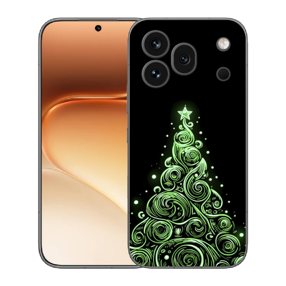 Gelový kryt mmCase na Honor 600 Pro - neonový vánoční stromek 3