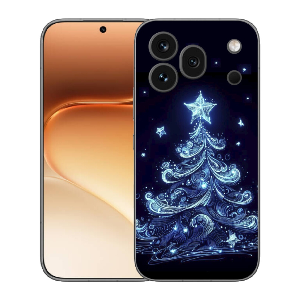 Gelový kryt mmCase na Honor 600 Pro - neonový vánoční stromek 4