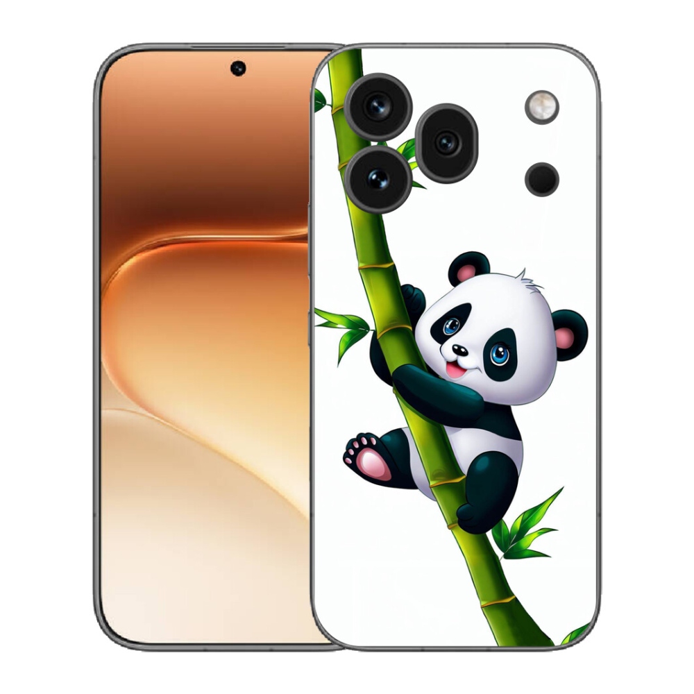 Gelový kryt mmCase na Honor 600 Pro - panda na bambusu