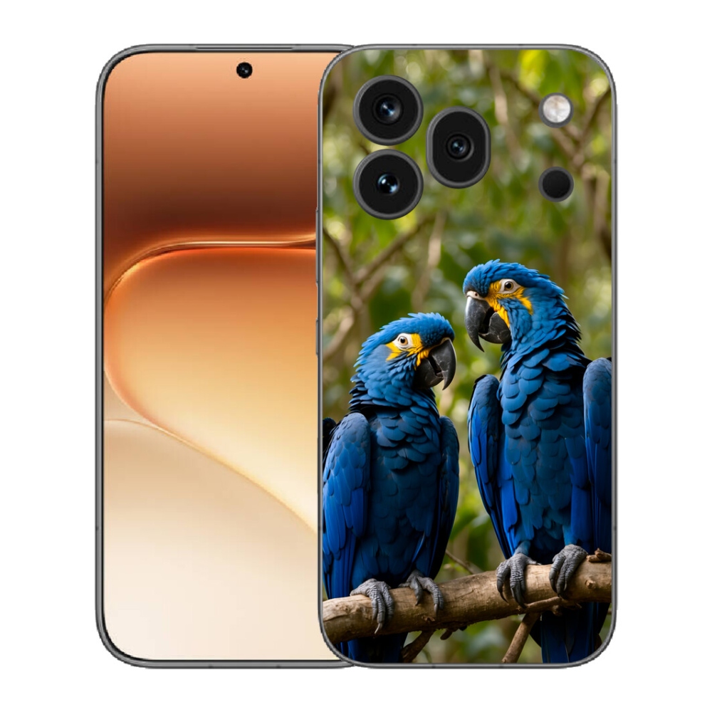 Gelový kryt mmCase na Honor 600 Pro - papouščí duo