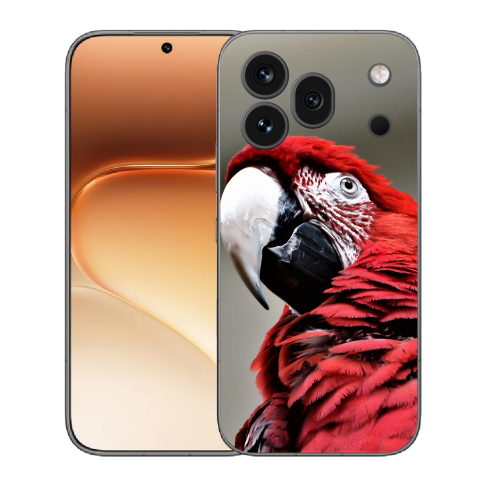 Gelový kryt mmCase na Honor 600 Pro - papoušek ara červený