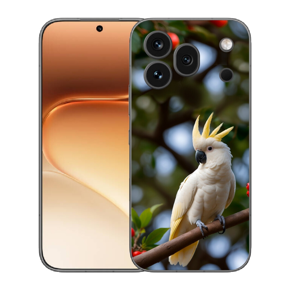 Gelový kryt mmCase na Honor 600 Pro - papoušek kakadu 3