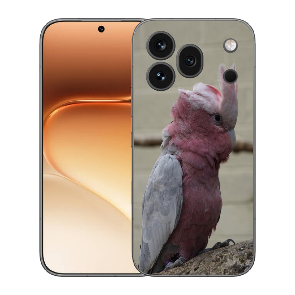 Gelový kryt mmCase na Honor 600 Pro - papoušek kakadu růžový