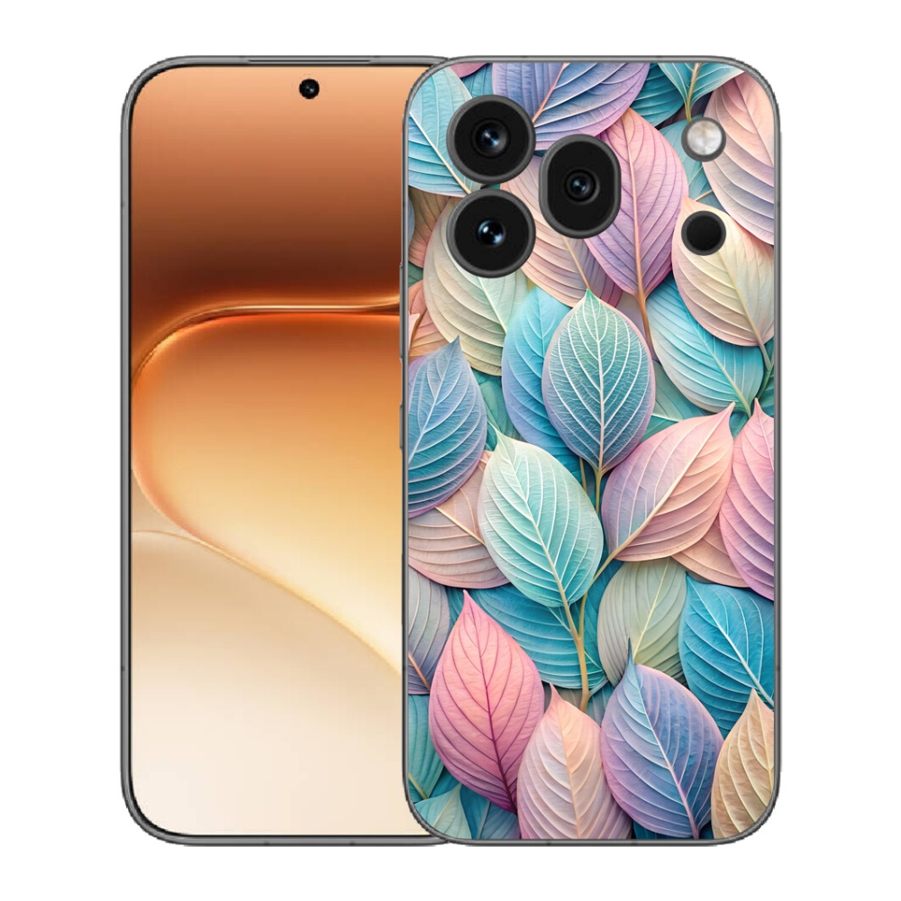 Gelový kryt mmCase na Honor 600 Pro - pastelové listy