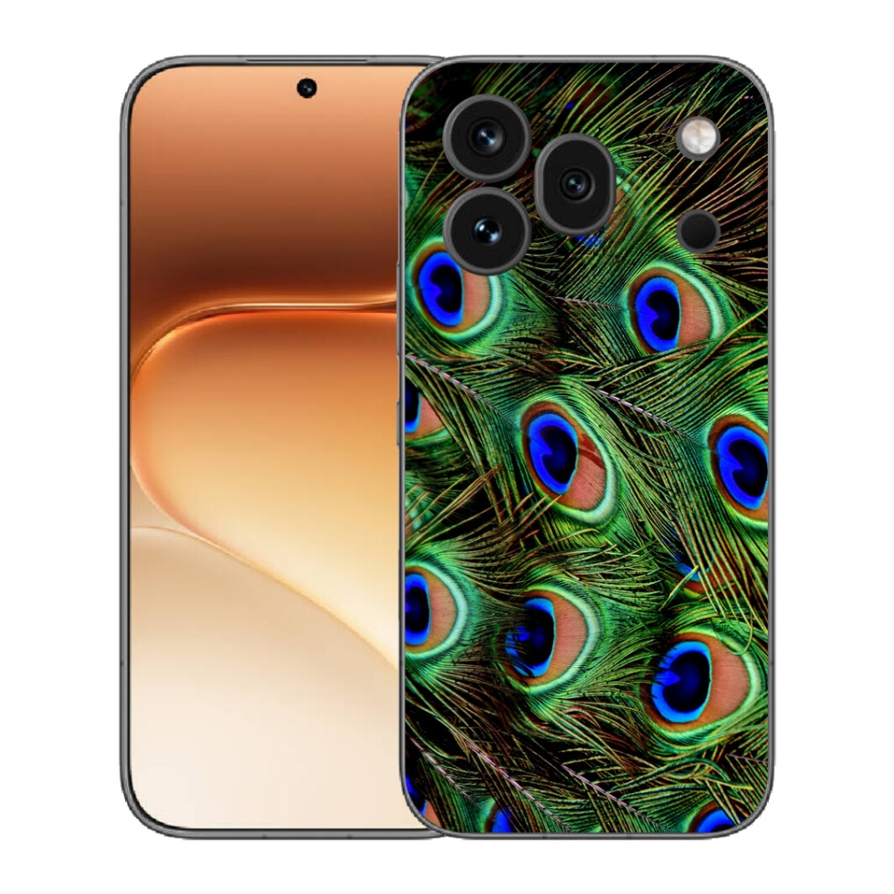 Gelový kryt mmCase na Honor 600 Pro - paví peří